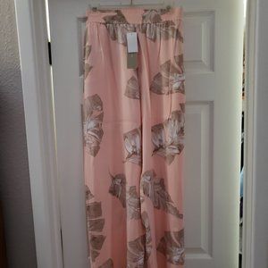 NWT Joan Vaas Casual Wide Leg Spring Pants XL